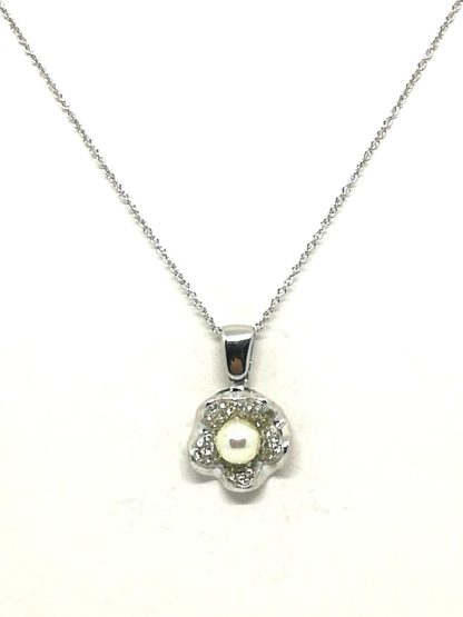 collana,donna,argento,perle,bigiotteria,italy,gioielli,zirconi,perla