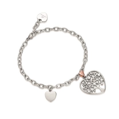 Bracciale donna acciaio Albero della vita Luca Barra BK1612