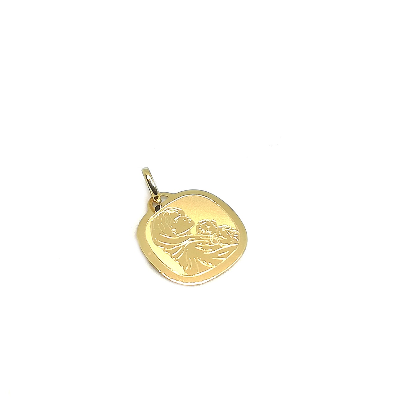 Ciondolo medaglia portafortuna In Oro Giallo – Gioielleria Granarelli