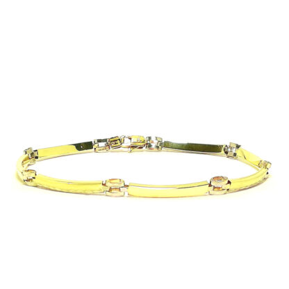 Bracciale donna in Oro giallo e Oro bianco Segmenti