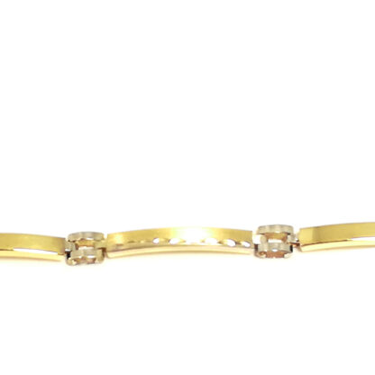 Bracciale donna in Oro giallo e Oro bianco Segmenti