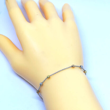 Bracciale donna in Oro bianco Oro giallo e Oro Rosa Sfere