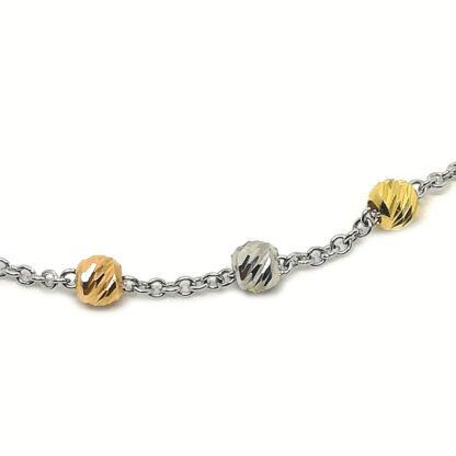 Bracciale donna in Oro bianco Oro giallo e Oro Rosa Sfere