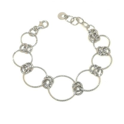 Bracciale donna in argento Diamond Cerchi Madì Gioielli