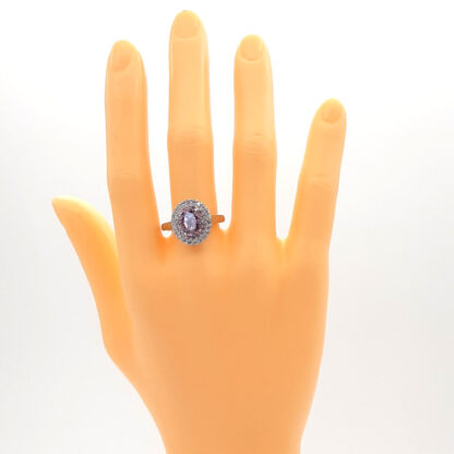 anello donna in argento con pietre colorate e zirconi kate