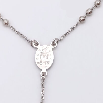 collana donna rosario in argento