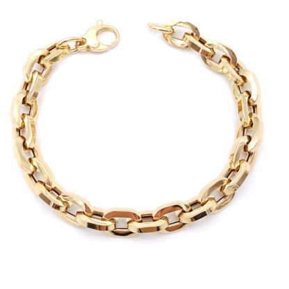 bracciale in oro giallo anelli