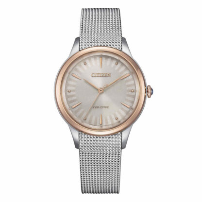 orologio donna citizen lady gerbera acciaio em1156 80x